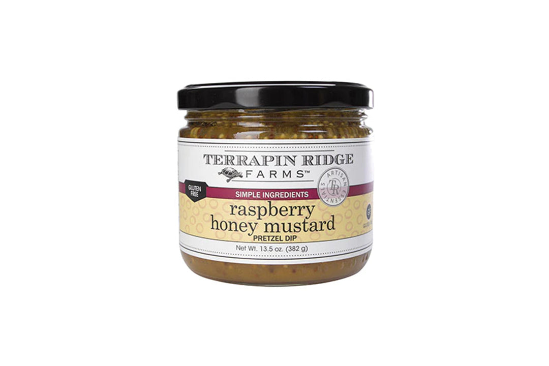 Raspberry Honey Mustard Chicken Skewers with Terrapin Ridge Farms Raspberry Honey Mustard Pretzel Dip Raspberry Honey Mustard Chicken Skewers with Terrapin Ridge Farms Raspberry Honey Mustard Pretzel Dip